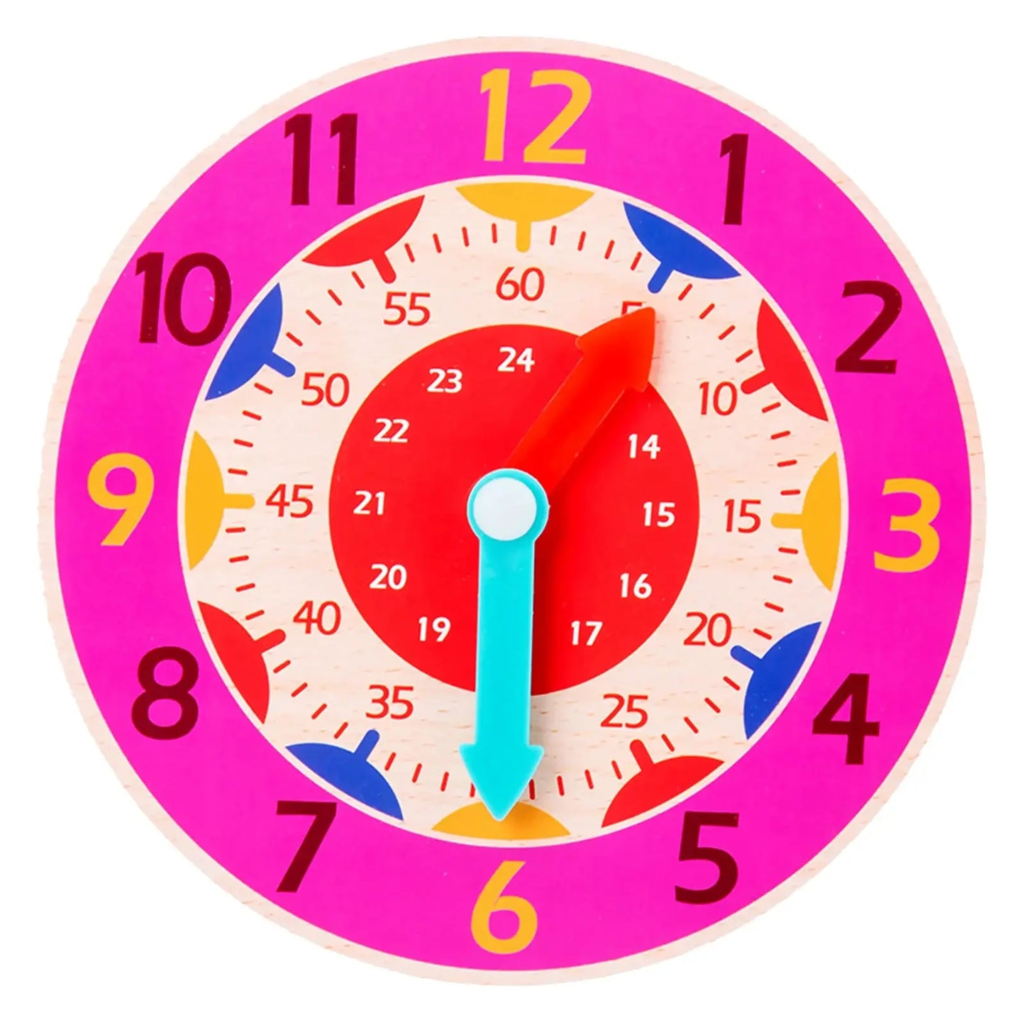 Kids Montessori Wooden Clock