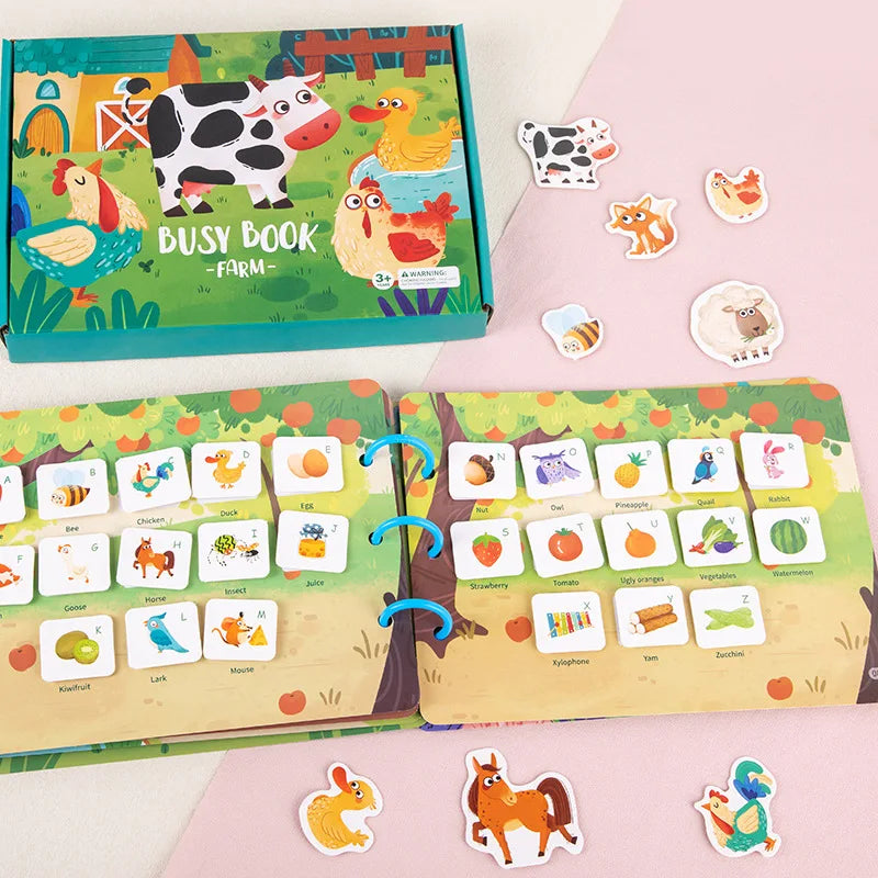 Sticker Quiet Book Puzzles Game