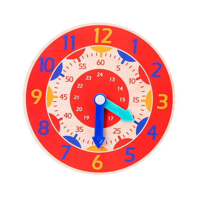 Kids Montessori Wooden Clock