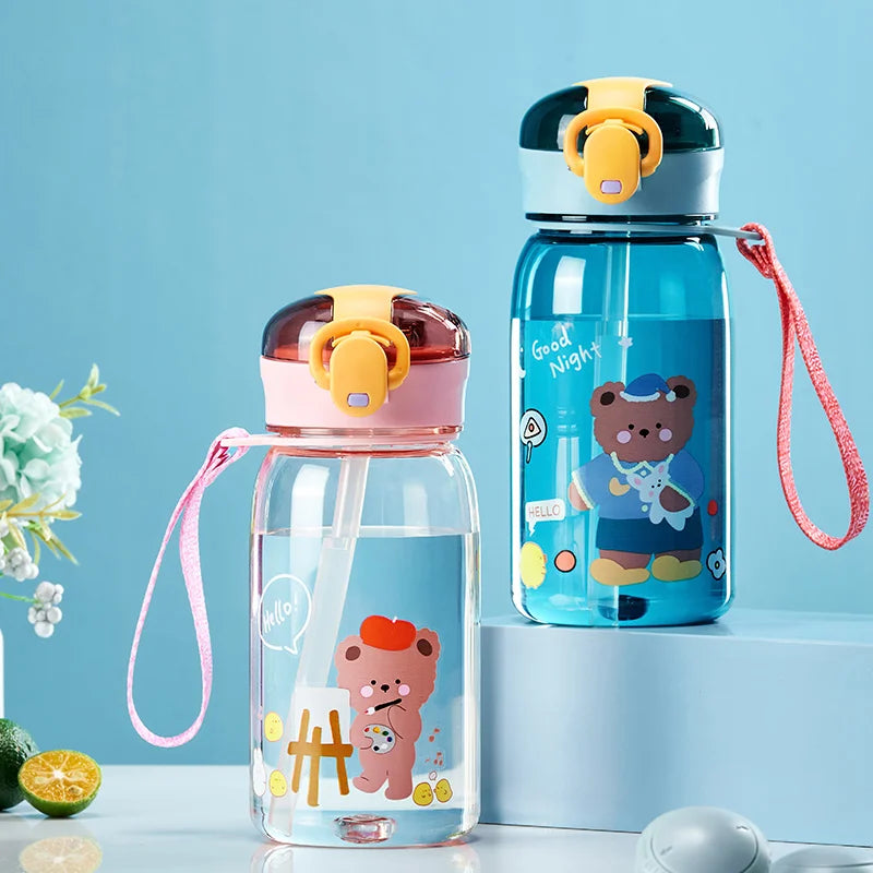 Kids Water Sippy Cup With Straw