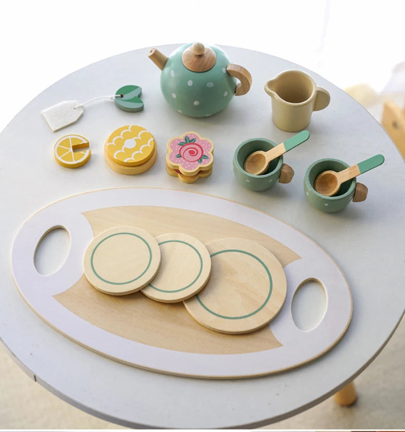 Wooden Afternoon Tea Set Toy For Kids