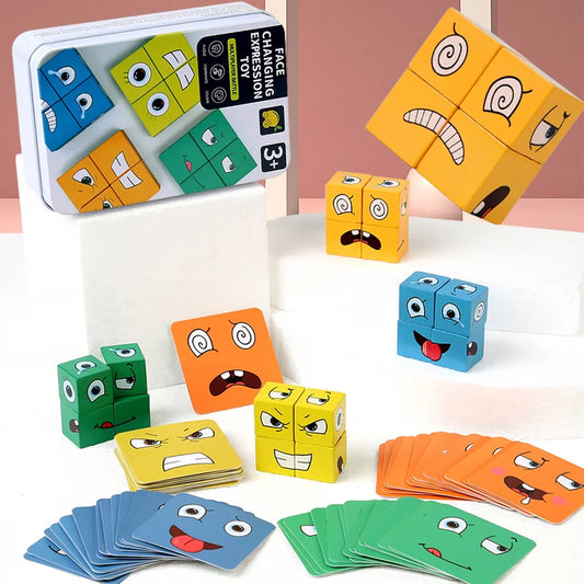 Face Changing Cube Board Card Game