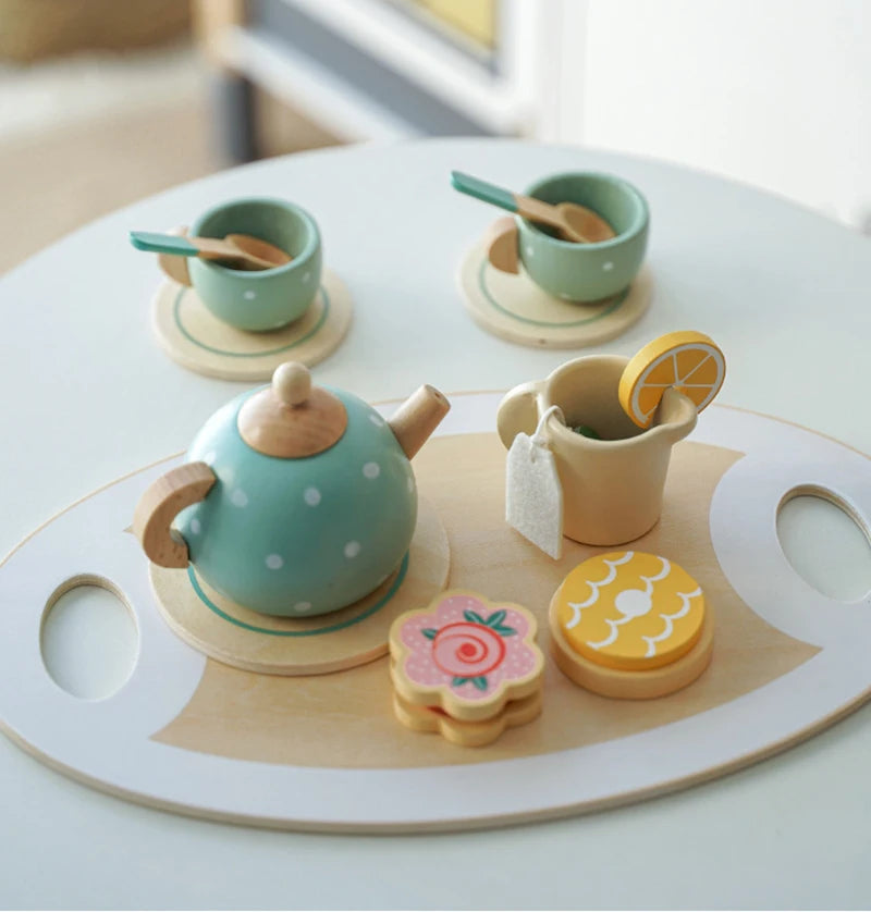 Wooden Afternoon Tea Set Toy For Kids