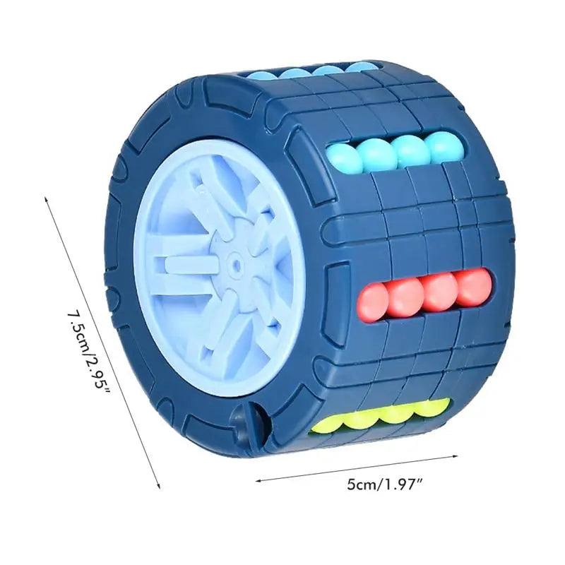 3D Cylinder Cube Toy Rotate Slide Puzzle