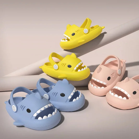 Three-dimensional Children's Shark Hole Summer Shoes