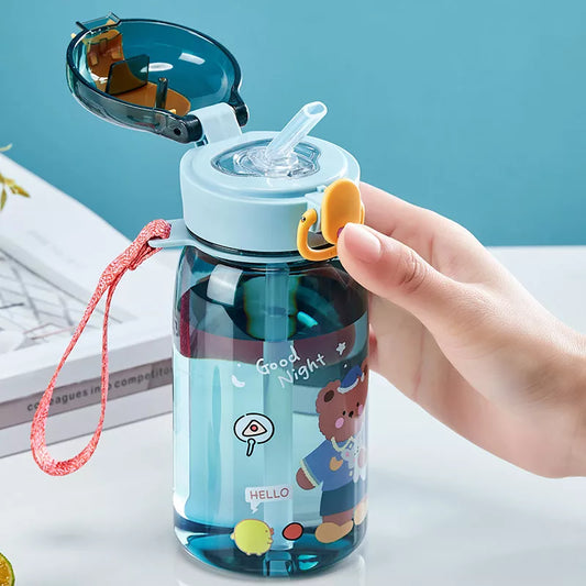 Kids Water Sippy Cup With Straw