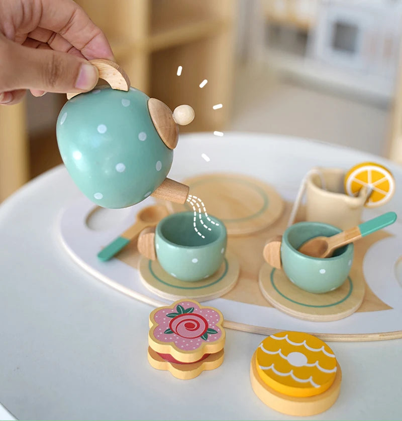 Wooden Afternoon Tea Set Toy For Kids