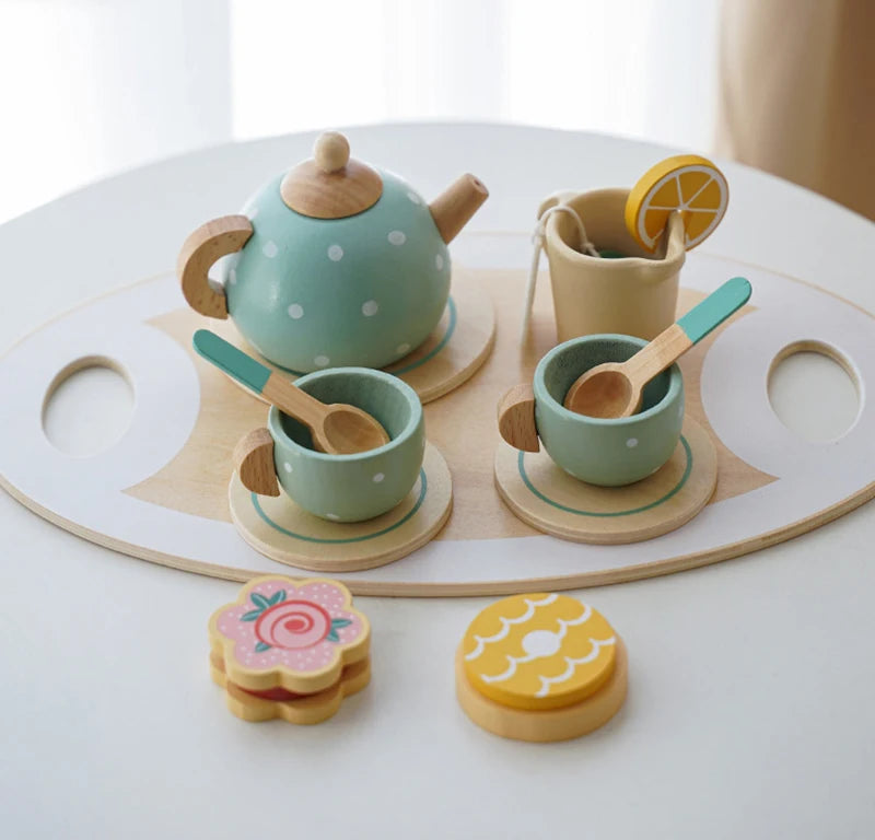 Wooden Afternoon Tea Set Toy For Kids