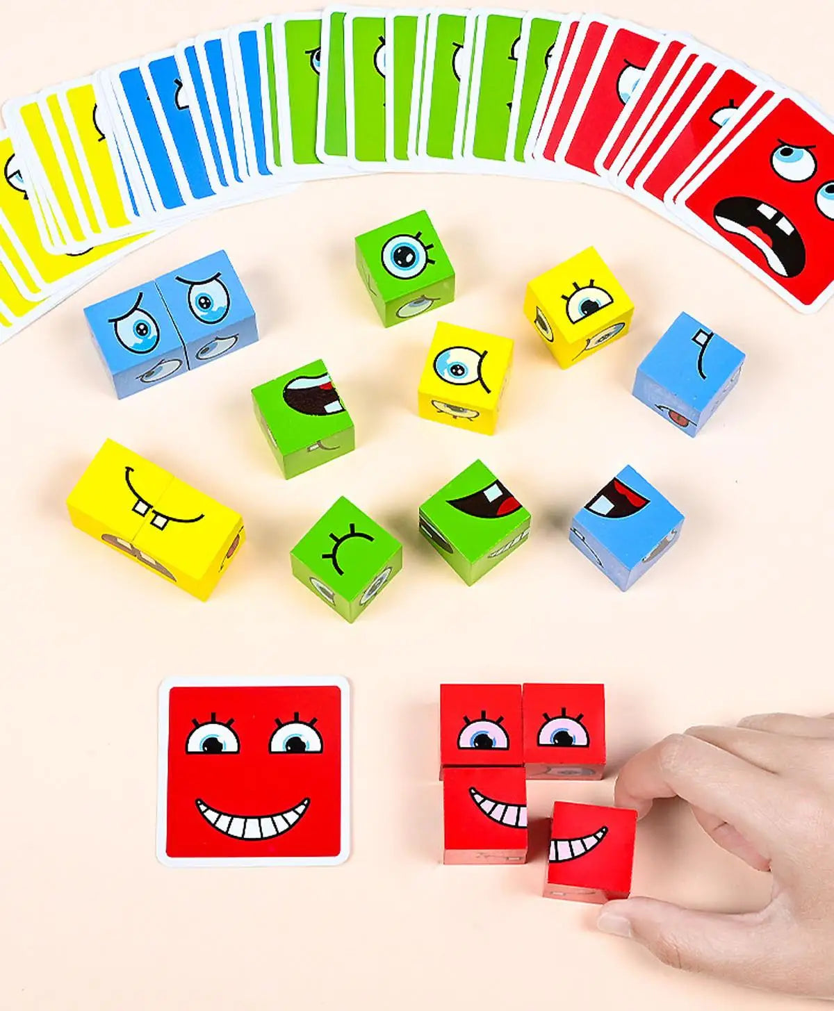 Face Changing Cube Board Card Game