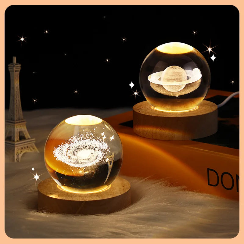 USB Night Light LED Crystal Ball