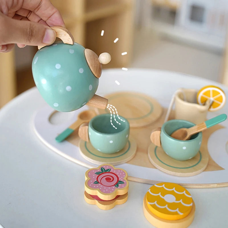 Wooden Afternoon Tea Set Toy For Kids