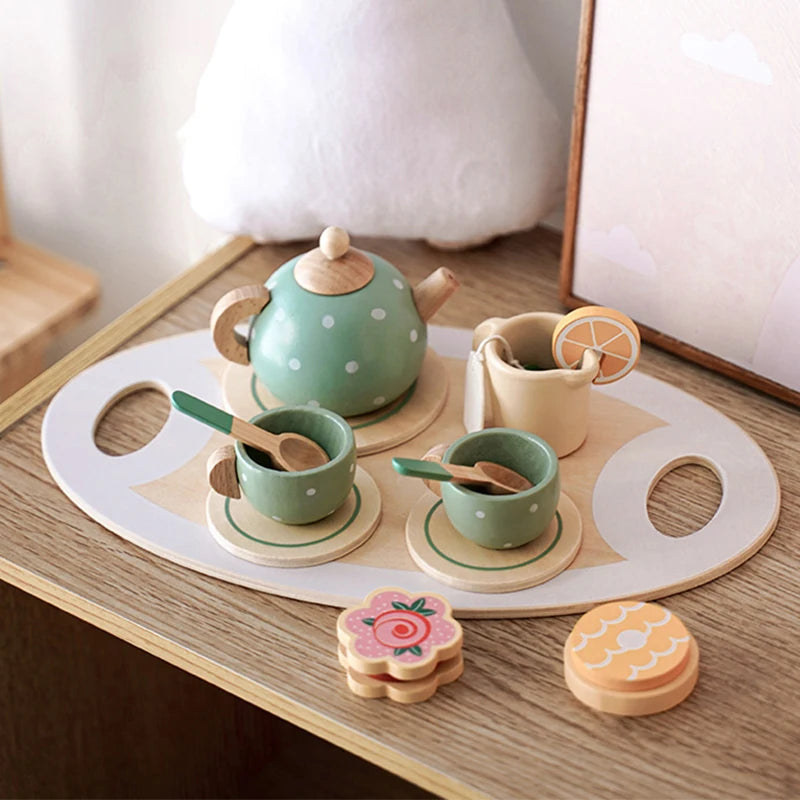 Wooden Afternoon Tea Set Toy For Kids