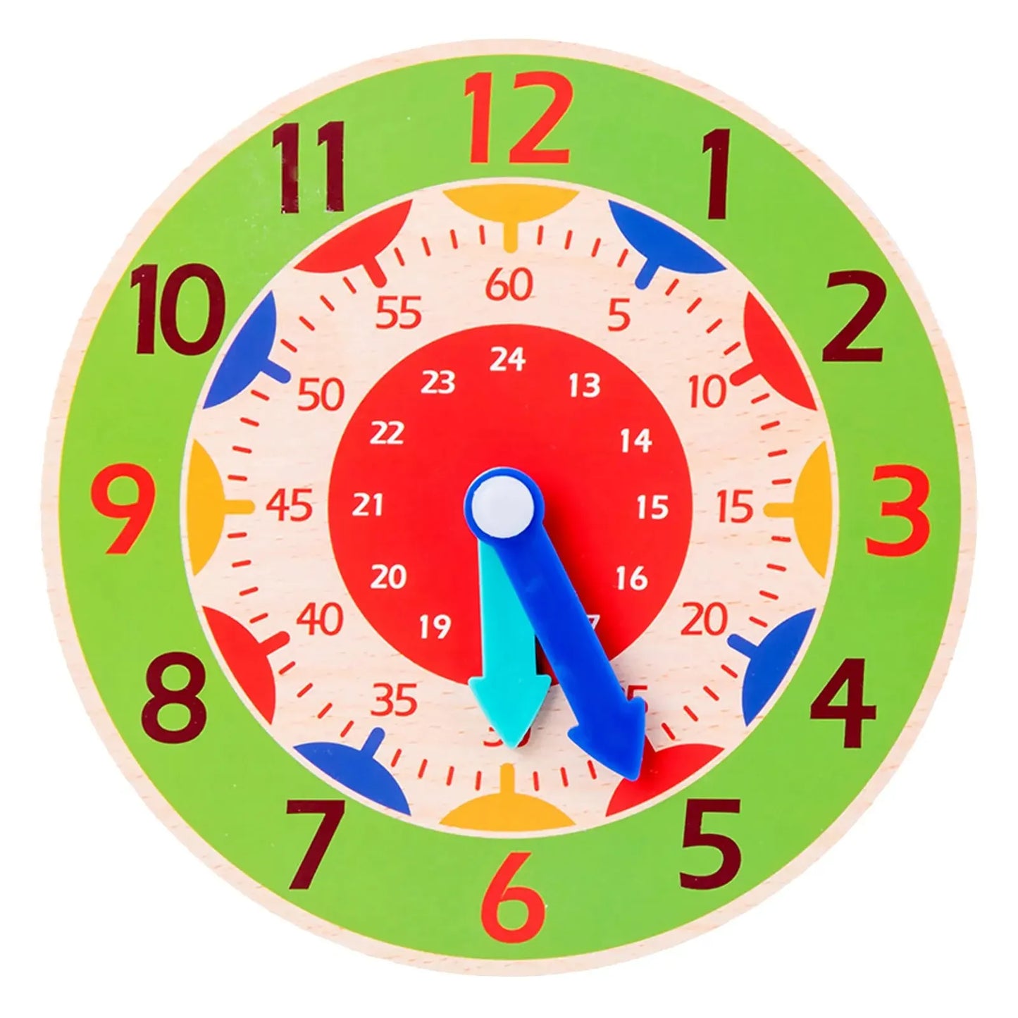 Kids Montessori Wooden Clock