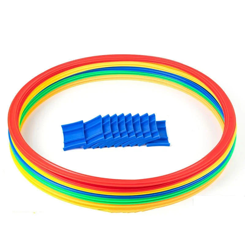 Kids Funny Physical Training Sport Toy Lattice Jump Ring Set