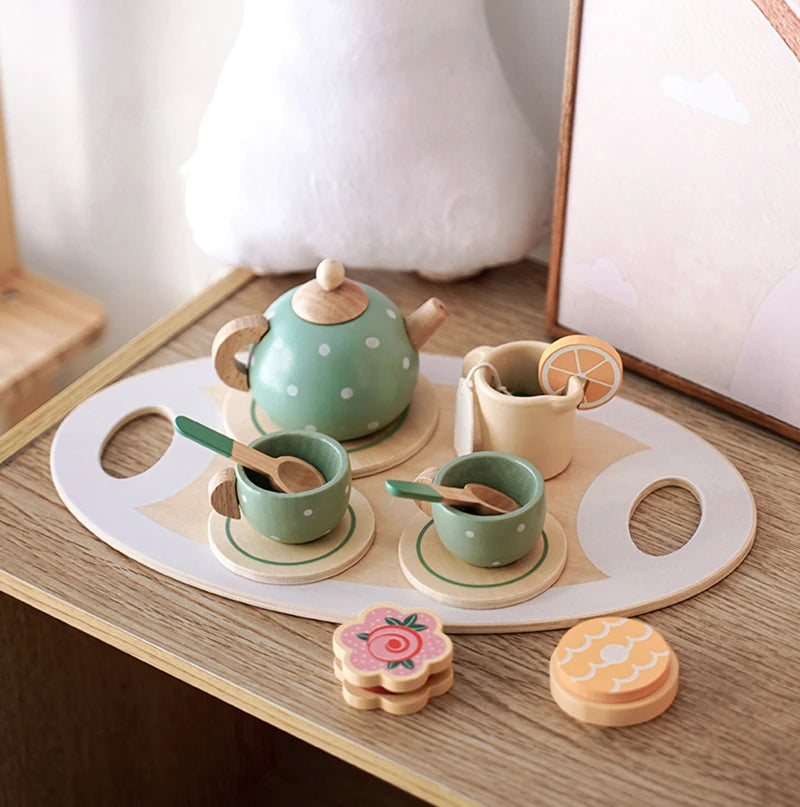 Wooden Afternoon Tea Set Toy For Kids