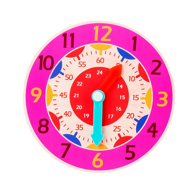 Kids Montessori Wooden Clock