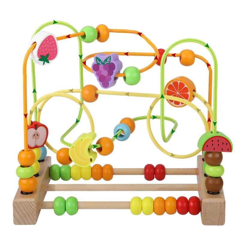 Montessori Maze Circles Around Beads Abacus Math Puzzle