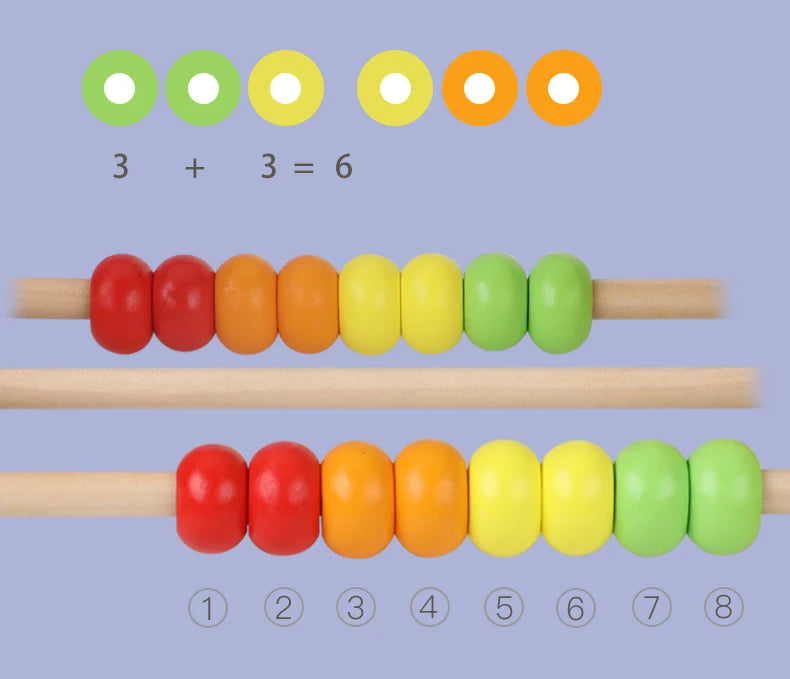 Montessori Maze Circles Around Beads Abacus Math Puzzle