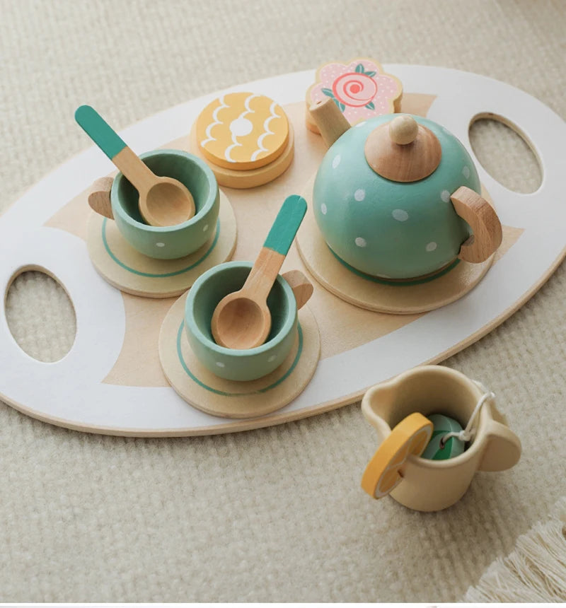 Wooden Afternoon Tea Set Toy For Kids