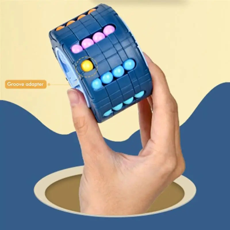 3D Cylinder Cube Toy Rotate Slide Puzzle